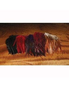 Hareline Dubbin Woolly Bugger 67 Saddle Hackle in Natural Brown